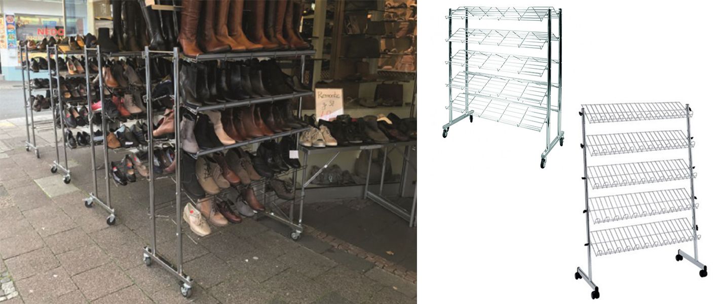 verrijdbaar schoenenrek